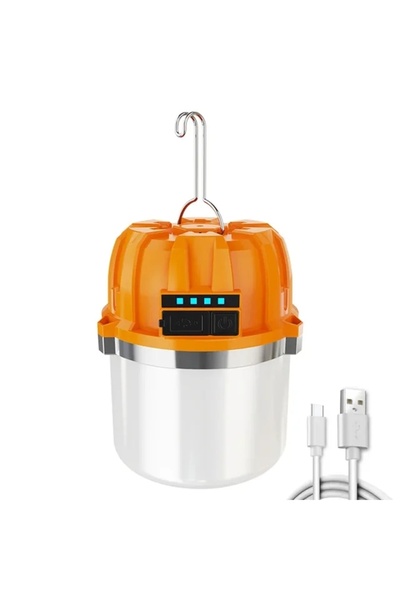 Choice 1pc Powerful USB Rechargeable LED Camping Lights Built-in Battery Outd...