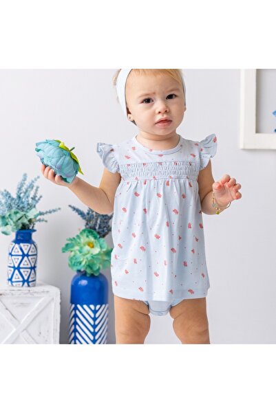 Zeyland 100% Cotton Baby Girl Dress with Six Snaps