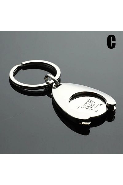 Choice سلسلة مفاتيح إبداعية من تولي سيلفر على شكل دولار ويورو، مصنوعة من سبائك الزنك، مطلية بالكهرباء