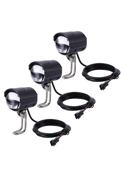 Choice 3pcs 36v-60v E-bike Horn Light Electric Scooter Led Headlight 5w Waterproof 2 In 1 Horn Lamp Motorcy