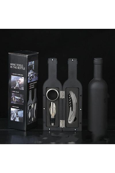 Choice 3pcs Steel Knife 3/5pcs Red Wine Bottle Opener Set Stainless Steel Bottle Opener Multifunctional Red