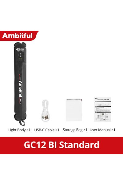 AMBITFUL GC12 BI Ambitful GC12 Gold Crow 12 Flexible Photography Lighting Air Light 2700K-6500K Portable LED