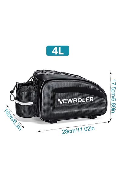 Choice Bag305-s Newboler Hard Shell Bicycle Trunk Bag Large Capacity Bike Shoulder Bag Waterproof Bike Rear