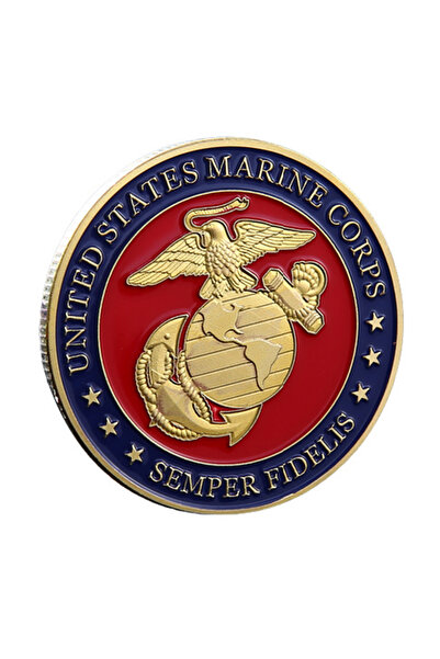 Choice هدية تذكارية من سلاح مشاة البحرية الأمريكي باللون الرمادي الفاتح، عملة...