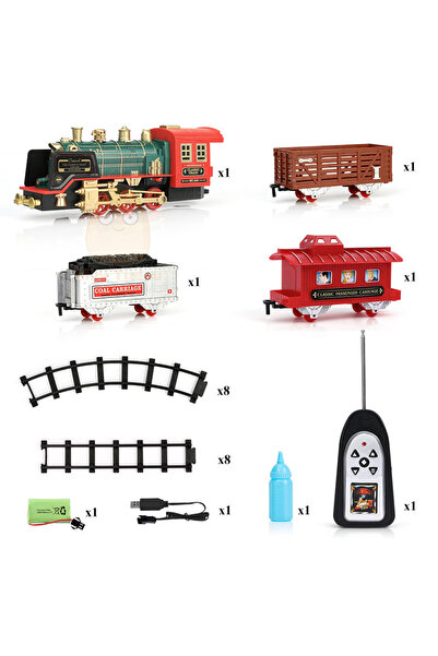 Choice قطار أحمر، مسار قطار، سيارة، محاكاة كلاسيكية، ماء، بخار، سكة حديد كهرب...