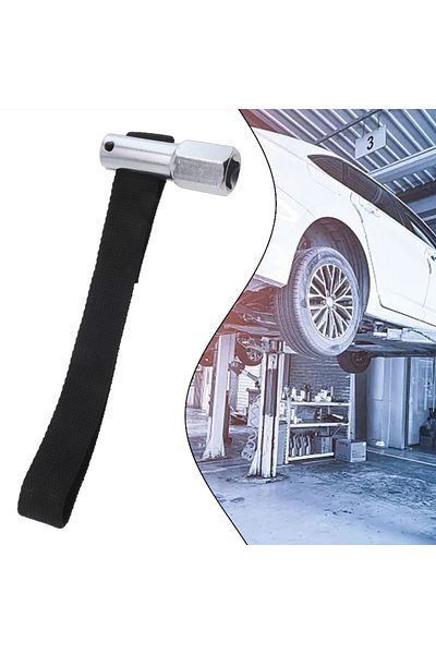 Choice 1pcs Oil Filter Strap Wrench Steel 1/2in Drive Strap Filter Removal Wrench For Industrial Car Aut...