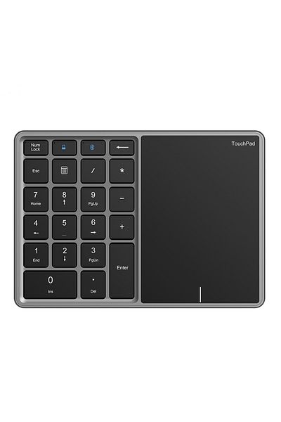 Choice Black Silver Usb Bluetooth Numeric Keypad With Touchpad Wireless Digital Keyboard For Mac Os Account