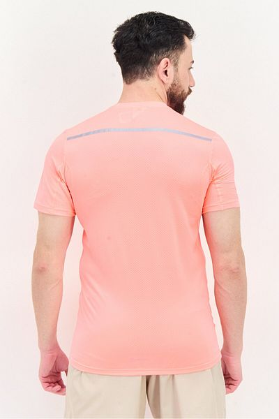 adidas Men Sportswear Fit Short Sleeve Training T-shirt, Pink