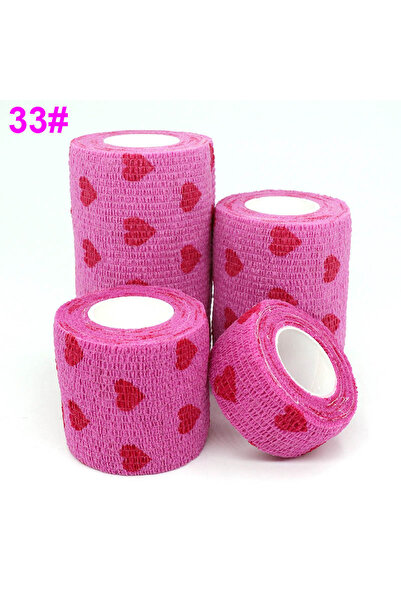Choice شريط رياضي وردي على شكل قلب مقاس 5 سم × 4.8 متر، للرياضة، ضمادة ملونة ...