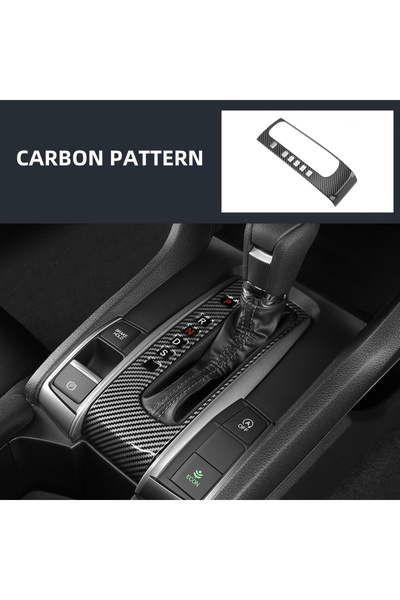 Choice نمط الكربون لسيارة هوندا سيفيك سيدان هاتشباك 2016 2017 2018 2019 2020 2021 ناقل الحركة AT