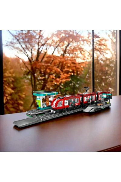 Choice No box Paper manual Creatieve bouwstenen voor stadstreinen op trams en stations in het stadscentrum,