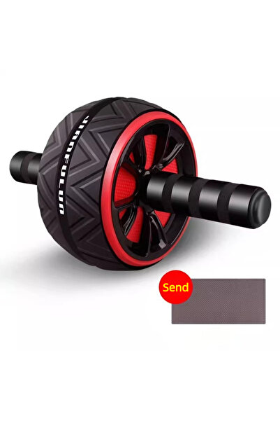Choice1 عجلة تمارين رياضية كبيرة باللون الأحمر لعضلات البطن، جهاز تمارين منزل...