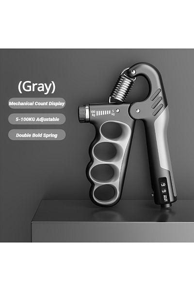 Choice Grey (Mechanical) 5-100KG Grip Strength Gym Wrist Expander Hand Strengthener Adjustable Muscle Recov