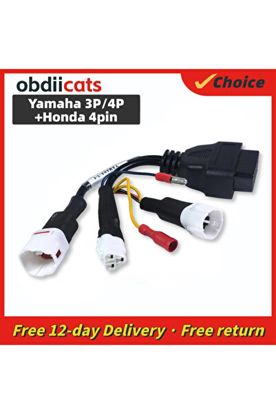 Choice كابل تشخيص الدراجة النارية 3 في 1 من Yamaha 3pin و4pin من Honda 4pin ... كابل تشخيص الدراجة النارية 3 في 1