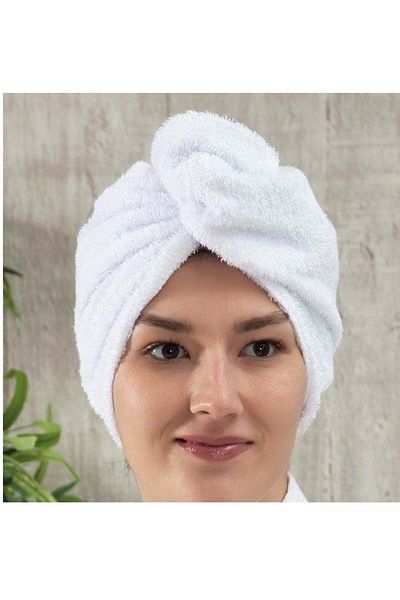 Mandaş 6 Pieces Gold Ear Cotton Woven Towel Hair Cap