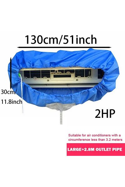Choice 96-130cm With Pipe Large Air Conditioner Cleaning Cover Double Layer Thickening Wash Mounted Protect