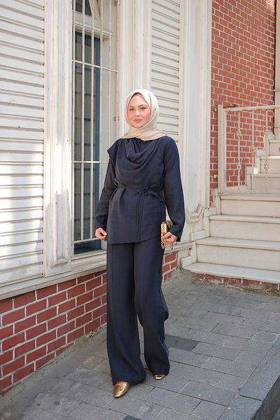 LOCCO Women's Begonia Suit Navy Blue
