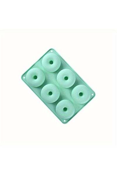 Choice C Green Silicone Donut Mold Baking Utensils Cake Chocolate Round Mold High Temperature Resistant Pud