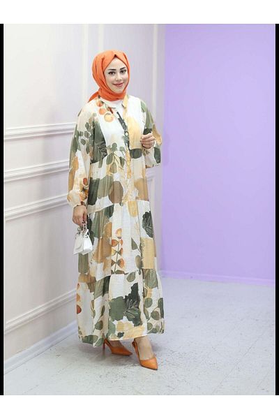 HARMAN BUTİK Φόρεμα Modal Testeur με Ethnic Pattern - Γυναικεία