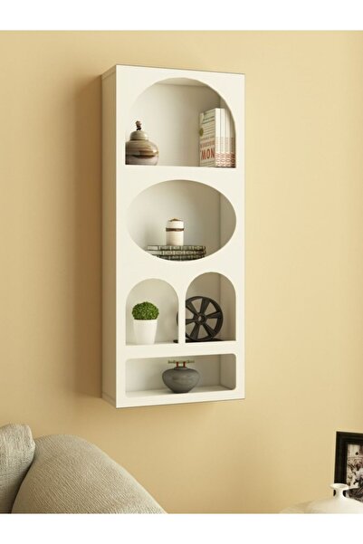 ATM MOBİLYA Atm Mobilya, Ahşap Duvar Rafı, Niş, Kitaplık | Beyaz