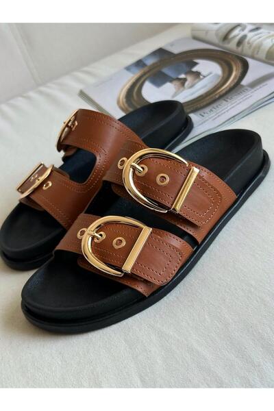 Zuum Soffo Buckle Women's Slippers - Tan Skin