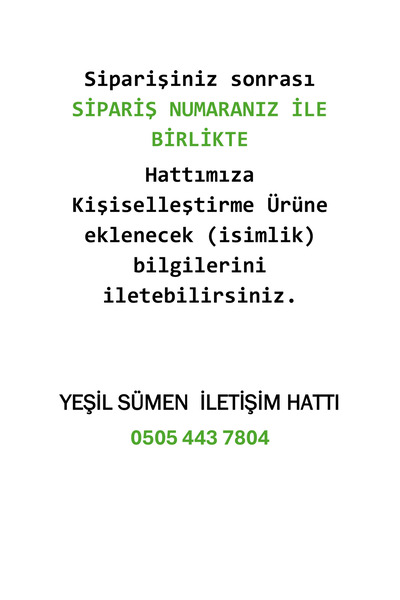 Yeşilsümen KRİSTAL İSİMLİKLİ BULUT YEŞİL VE GOLD SÜMEN VE MAKAM TAKIMI