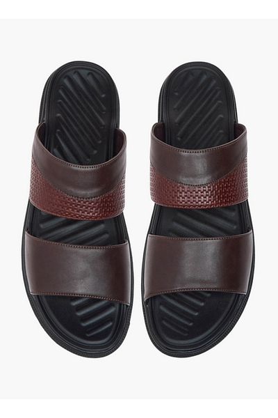 LBL by Shoexpress Textured Slip-On Comfort Sandals