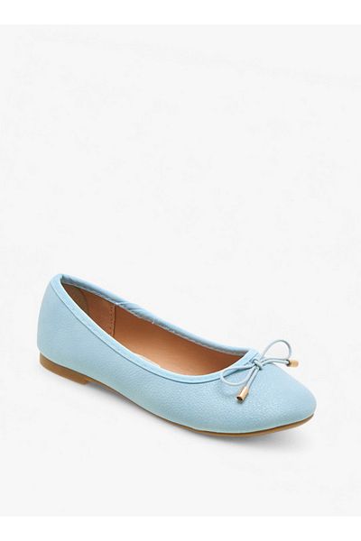 Flora Bella by Shoexpress Bow Accent Slip-On Ballerina Shoes