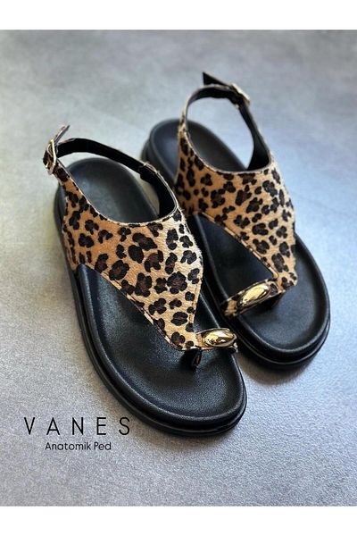 Zuum Sandale de damă Vanes Flip Flop Ring - Leopard