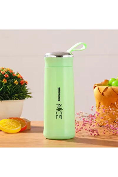 ABYZ Pahar, cană pentru lichide, interior din sticlă, 400 ml, culoare verde