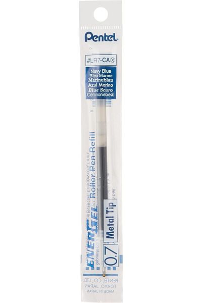 Pentel 0.7 mm Roller Ball Pen Refill Navy Blue