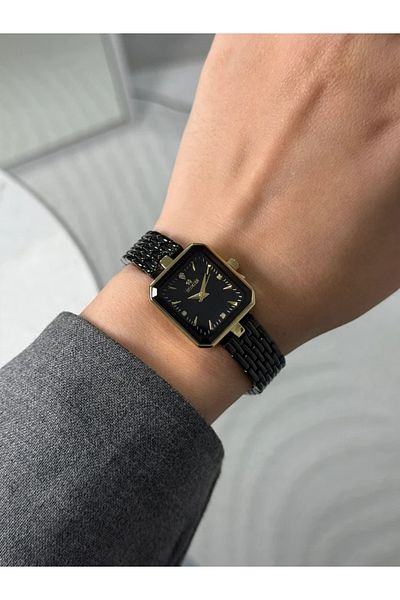 Homies Guaranteed Premium Women's Wristwatch Black Gold (Black Dial) Rshms-179