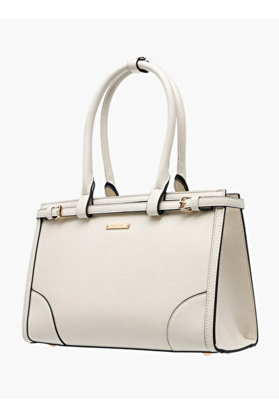 Celeste Textured Tote Bag with Zip Closure and Double Handle - W 12 x H 20 x D 33 cm