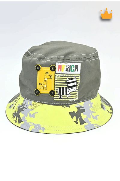 Kitti 1-4 Years 48cm Baby Boy Summer Safari Pattern Fedora Hat Green Y 213005