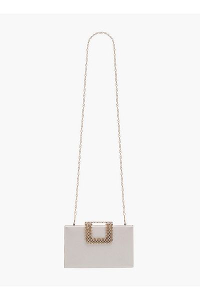 Flora Bella by Shoexpress Embellished Clutch with Chain Strap