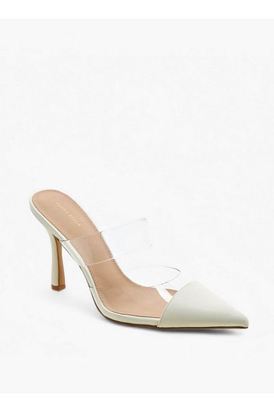 Flora Bella by Shoexpress Pointed Toe Slip-On Shoes with Stilettos Heels