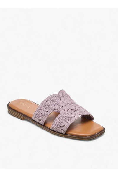 Celeste Women's Embroidered Slip-On Sandals
