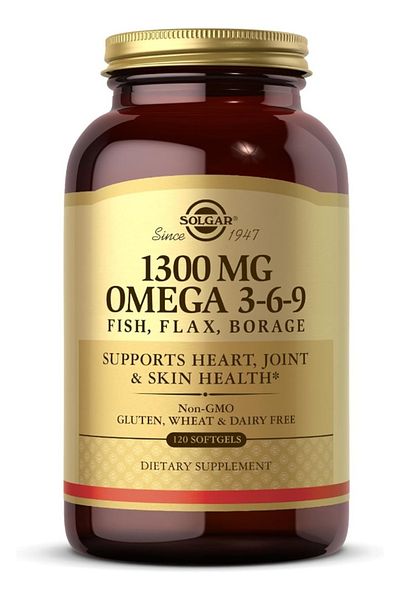 Solgar Efa 1300 Mg, Omega 3-6-9 Softgels 120's