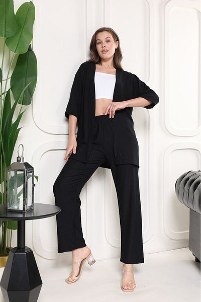 şuranur Stylish - Chimonu Cardigan Wrap Suit Oversize Low Sleeve m - 6XL