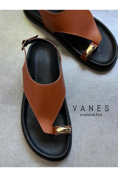 Zuum Vanes Women's Sandals with Flip Flops - Tan Skin