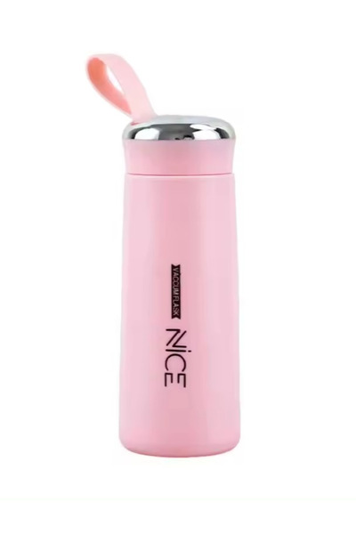 ABYZ Γυάλινο, ποτήρι για υγρά, γυάλινο εσωτερικό, 400ml χρώμα ροζ