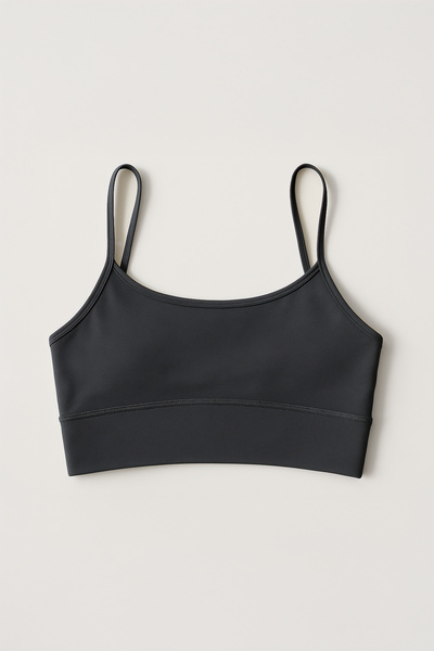 HNX Thin Strap Recovery Sports Bustier |   Denim
