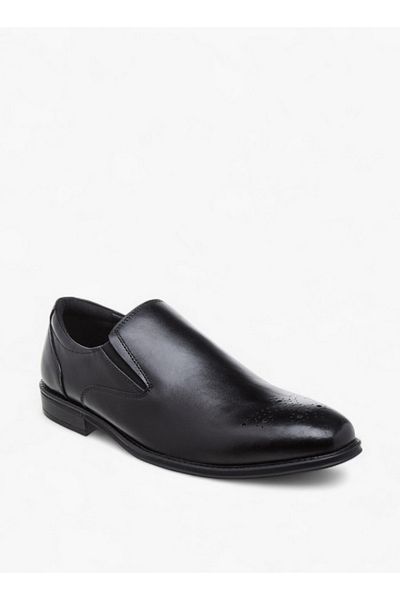 Duchini Men's Textured Slip-On Loafers