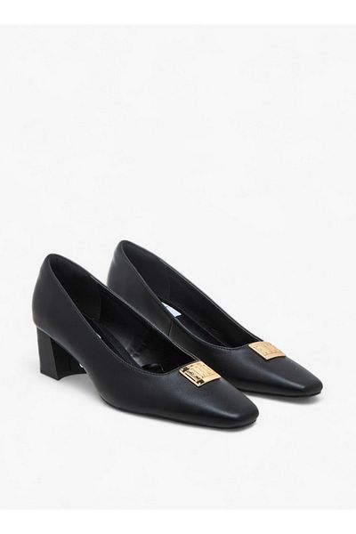 ELLE Women's Logo Accent Slip-On Shoes with Block Heels - J00391-011