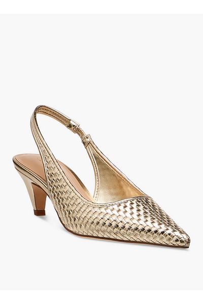 Celeste Women's Pointed Toe Slip-On Shoes with Kitten Heels
