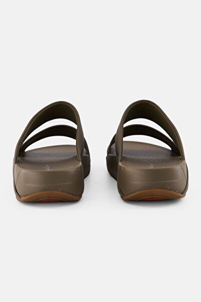 English Laundry Men 2 Strap Slip On Arabic Sandals, Dark Olive