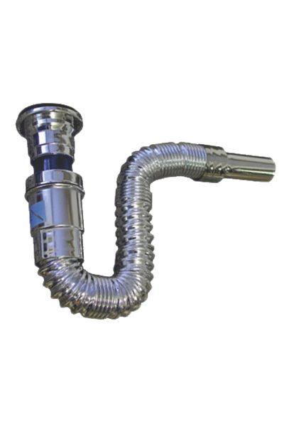 flores Professional flexible siphon, chrome, 1"1/2 - 40 mm