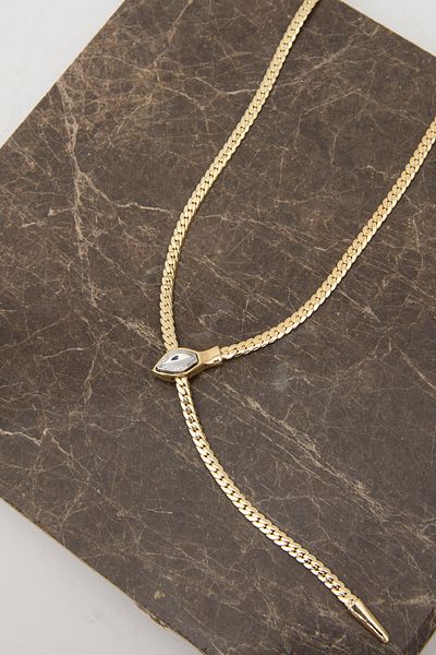 Manuka Glittery Balance Necklace Light Yellow
