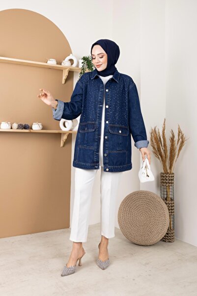 HARMAN BUTİK ΓΥΝΑΙΚΕΙΟ ΤΖΙΝ ΜΠΟΥΦΑΝ ΜΕ ΛΕΠΤΟΜΕΡΗ ΠΕΤΡΑ