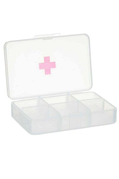 PUFO Square box for organizing medicines, vitamins or supplements, Pufo Medicine, 9 cm